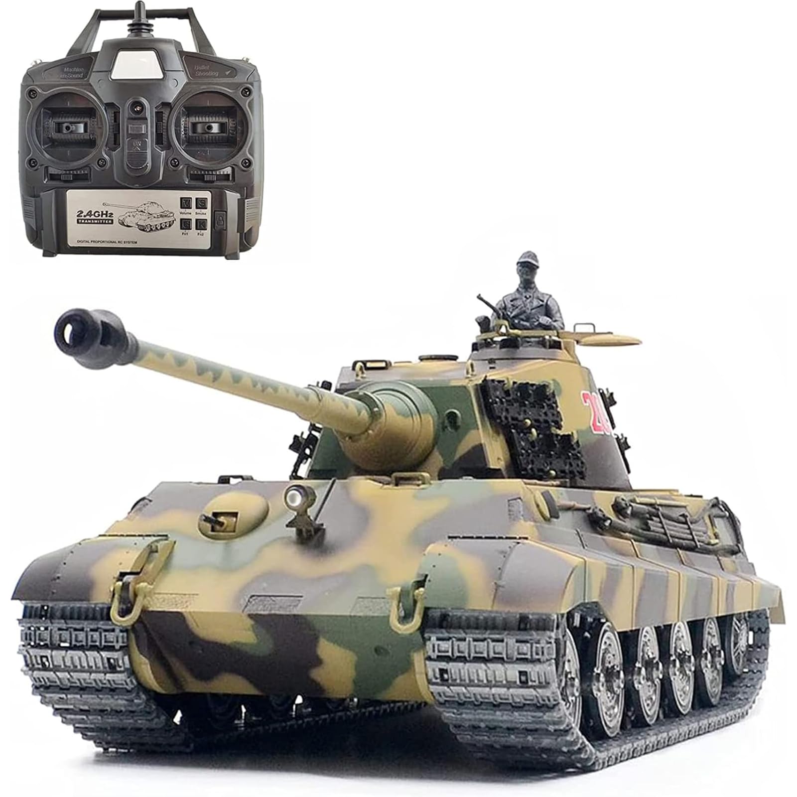 Amazon.co.jp: GKSCXEXE ラジコン 戦車 おもちゃ ドイツ陸軍重戦車